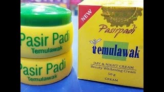 Cream Temulawak Pasir Padi Original Mencerahkan Wajah Tanpa efek samping [upl. by Halden863]