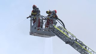 Dintikon AG Brand zerstört Gebäude [upl. by Trubow200]