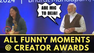 PM Modi All Funny Moments At Creator Awards [upl. by Reed]