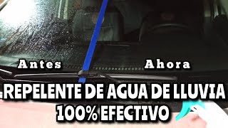 REPELENTE DE LLUVIA CASERO para el parabrisas de tu auto [upl. by Sipple60]