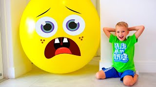 Vlad and Niki play Hide and Seek with balloons  Funny stories for kids [upl. by Aesoh233]