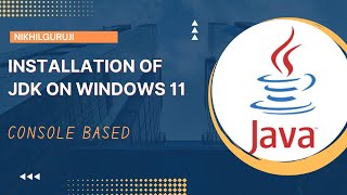 11 Installation of JDK on Windows [upl. by Dnomad]