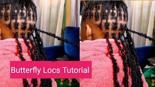 Butterfly locs tutorial  Hairstyle tutorial  LynCaren [upl. by Kristo]