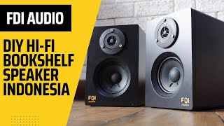 DIY Super Simple High Quality Small Bookshelf Speaker  FDI Audio  Indonesia [upl. by Ttcos352]