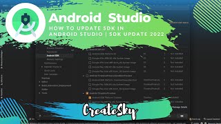 How to update SDK in Android Studio 2022  Bumblebee [upl. by Amora]