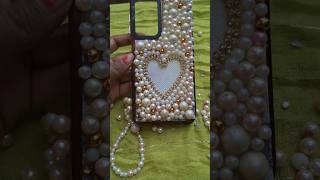 Phone cover div phonecase diycrafts pearl shorts easycraft viralvideo [upl. by Helge276]