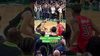 Jayson Tatum Game Winner Buzzer Beater Against Raptors 🚨🚨 [upl. by Moriah28]