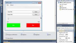 MP4 to AVI Converter in VBNET [upl. by Memory25]