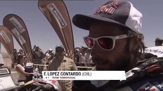 Etapa 13  Gagnador Interview Francisco LOPEZ  Coche  Moto [upl. by Coy]