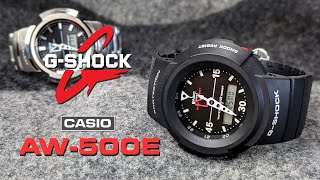 Casio GShock AW500E  A reprise of the firstever analogdigital GShock [upl. by Harol]