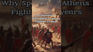 Why did Sparta and Athens fought for 27 years 🤯 shorts history [upl. by Atiuqihs618]