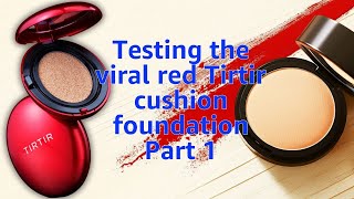 Testing the viral TirTir red cushion foundation Part 1  Makeup  Deanna’s Life [upl. by Isobel]