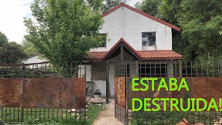 REMODELAMOS UNA CASA ABANDONADA COMO HACER MAMPARAS ESTILO INDUSTRIAL PARTE 1 [upl. by Aisyle]