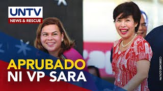 Foreign trip ni Usec Lopez personal aprubado ni VP Duterte—OVP [upl. by Draw]