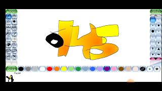 Drawing number lore 141150 in tux paint how to draw number lore [upl. by Snej]