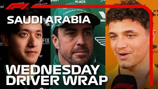 The Drivers Look Forward To Exciting Weekend In Jeddah  2024 Saudi Arabian Grand Prix [upl. by Ellehcen124]