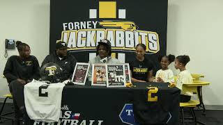 DCTF LIVE COMMITMENT No 1 2025 ILB Kelvion Riggins of Forney High School [upl. by Kirsteni]