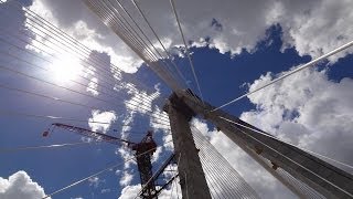 Inside look on the deck of the new Stan Musial Veterans Memorial Bridge 2013 [upl. by Eelynnhoj]