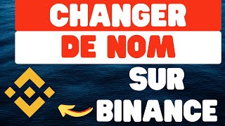 Comment changer de nom sur Binance [upl. by Nerral]