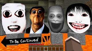 NEXTBOT are chasing me OBUNGA and AHENO and YOSHIE and ENTITY 666 in Minecraft  Gameplay [upl. by Dara]