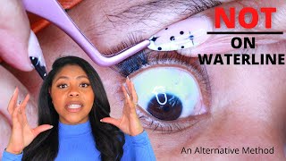 DIY INDIVIDUAL LASH 4 SAFER and FASTER Method FAUX MINK Under Natural Lashes NOT ON WATERLINE [upl. by Ahsirtak]