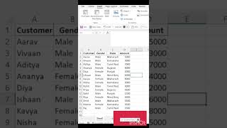 How to split excel sheet into separate file  excel for fresher excel tutorial shorts excel [upl. by Anelrahc]