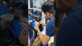 New Modified TVS Apache RTR 160 4V Blue Colour Bike shorts rtr1604v modified newtoyou ajshohan [upl. by Estis]