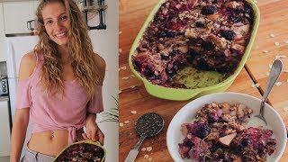 VEGAN BAKED OATMEAL RECIPE  EASY SIMPLE amp DELICIOUS [upl. by Attiuqal]