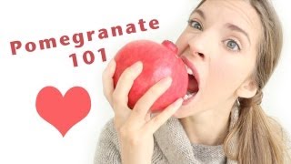 HOW TO PREPAREOPEN amp EAT A POMEGRANATE [upl. by Anitnauq]