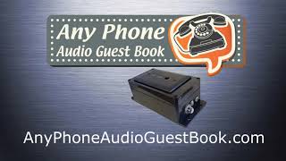 Any Phone Audio Guestbook  A revolutionary unit to capture messages [upl. by Singleton144]