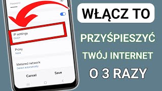 Włącz to w telefonie z Androidem aby POTROIĆ prędkość Internetu [upl. by Leinehtan]