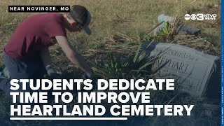 Students and staff dedicate time to improve conditions at Heartland cemetery [upl. by Fowler]