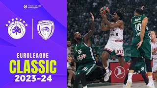 Unforgettable Greek Clash  Panathinaikos  Olympiacos  EUROLEAGUE CLASSIC GAMES 202324 [upl. by Esserac]