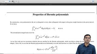 mod05lec46  Hermite polynomials [upl. by Niac]