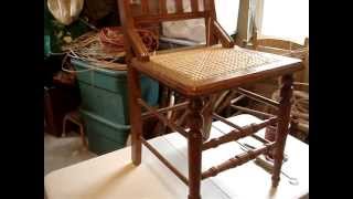 Chair Caning Tips  Weaving at correct table height [upl. by Notlrac242]