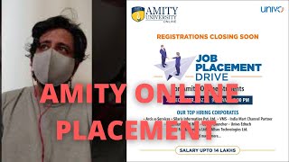 Amity Online BBA  BCA  MCA MBA  BCOM  placement update sept 2021 batch [upl. by Will]