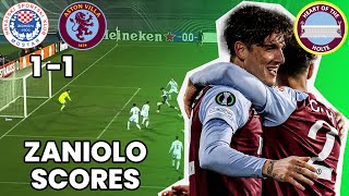 Zaniolo scores FIRST Villa goal  Zrinjski Mostar 11 Aston Villa  The Viller Filler Podcast [upl. by Hild]