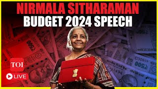 Union Budget 2024 LIVE FM Nirmala Sitharaman’s First Budget Speech In Modi 30 [upl. by Elson]