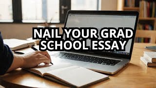 Boost Your Grad School Application Personal Statement Tips [upl. by Cinderella227]