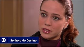 Senhora do Destino capítulo 77 da novela quarta 28 de junho na Globo [upl. by Taffy648]