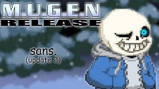 MUGEN Release  Sans Update 2 [upl. by Dorfman]