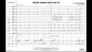 Never Gonna Give You Up arranged by Matt Conaway [upl. by Ecinad]