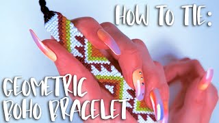 How to Knot A Boho Geometric Bracelet [upl. by Leihcey]