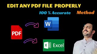 How to Convert PDF to Word and PDF to Excel for Free [upl. by Sumaes]