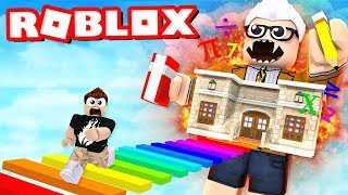 ESCAPE THE SCHOOL OBBY IN ROBLOX with PrestonPlayz and Jerome [upl. by Ollopa]