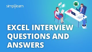 Excel Interview Questions And Answers  Top Excel Questions Asked In Interviews  Simplilearn [upl. by Yrocal]