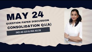 MAY 2024 Q 1a CONSOLIDATION  IND AS 110 AND IND AS 28 CLASS ROOM DISCUSSION CA SREELEKSHMIS [upl. by Lunnete275]