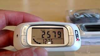 How to setup the CSX P381 Pedometer for Walking [upl. by Gratt]