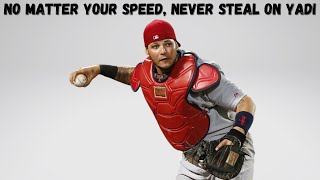 Yadier Molina Throwing Out Extremely Fast Runners [upl. by Acinahs]