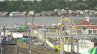 EarthCam Live New London CT  Sailfest Fireworks [upl. by Kristien]